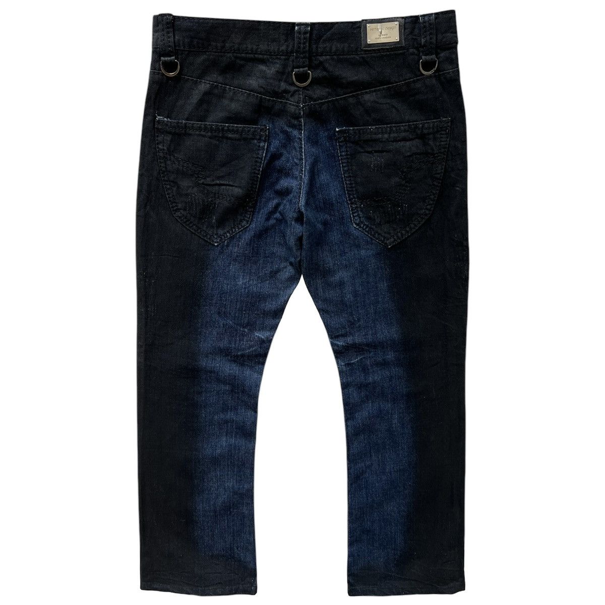 Japanese Brand × Tornado Mart × semanticdesign SEMANTIC DESIGN 2TONE FLARE JEANS Size US 34 / EU 50 - 12 Thumbnail