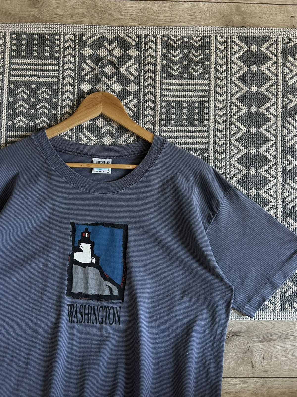 Other Vintage 90’s Washington Lighthouse Artforms t shirt size L Size US L / EU 52-54 / 3 - 2 Thumbnail