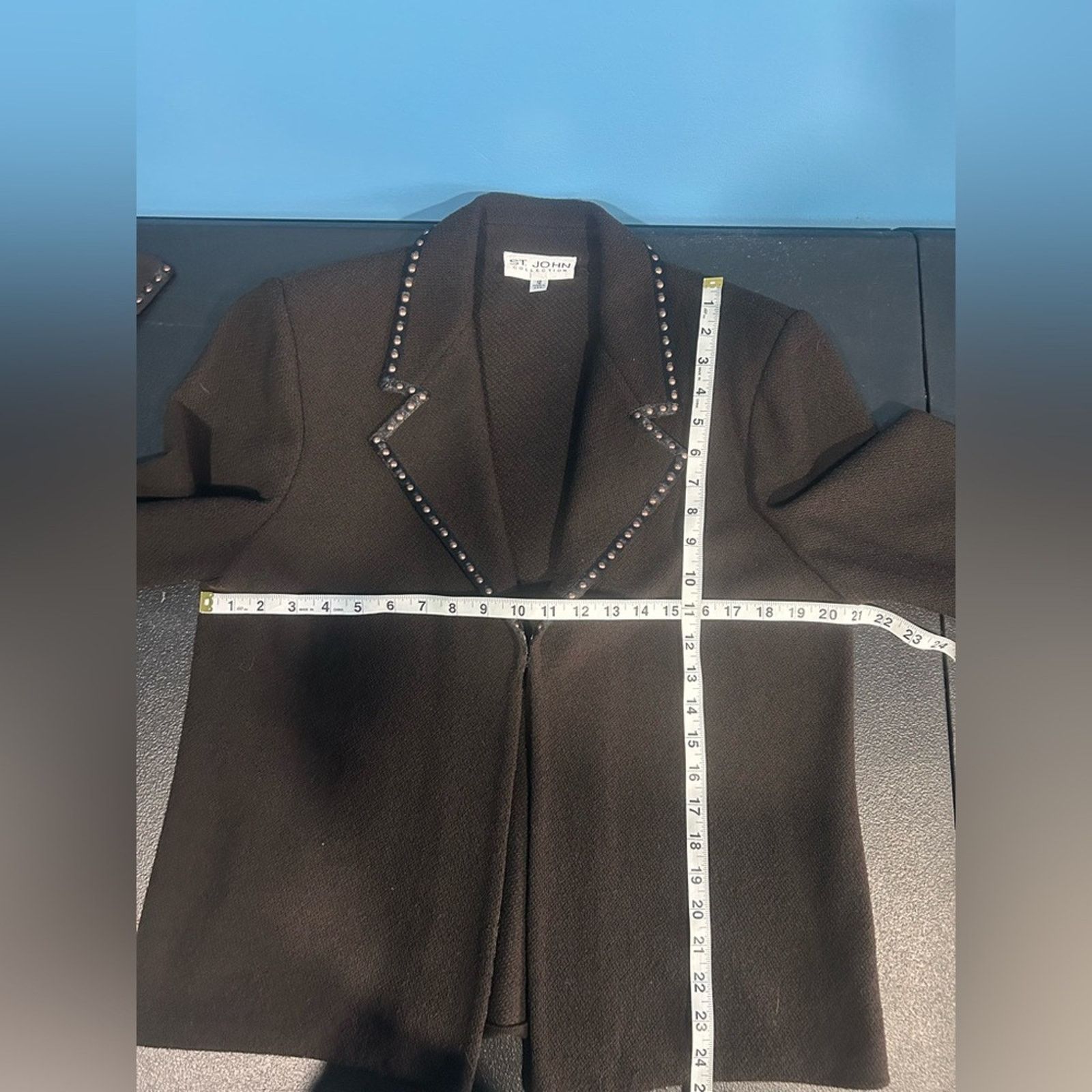 Other St. John Collection Chocolate Brown Jacket Dress Belt 12 Size XL / US 12-14 / IT 48-50 - 8 Thumbnail