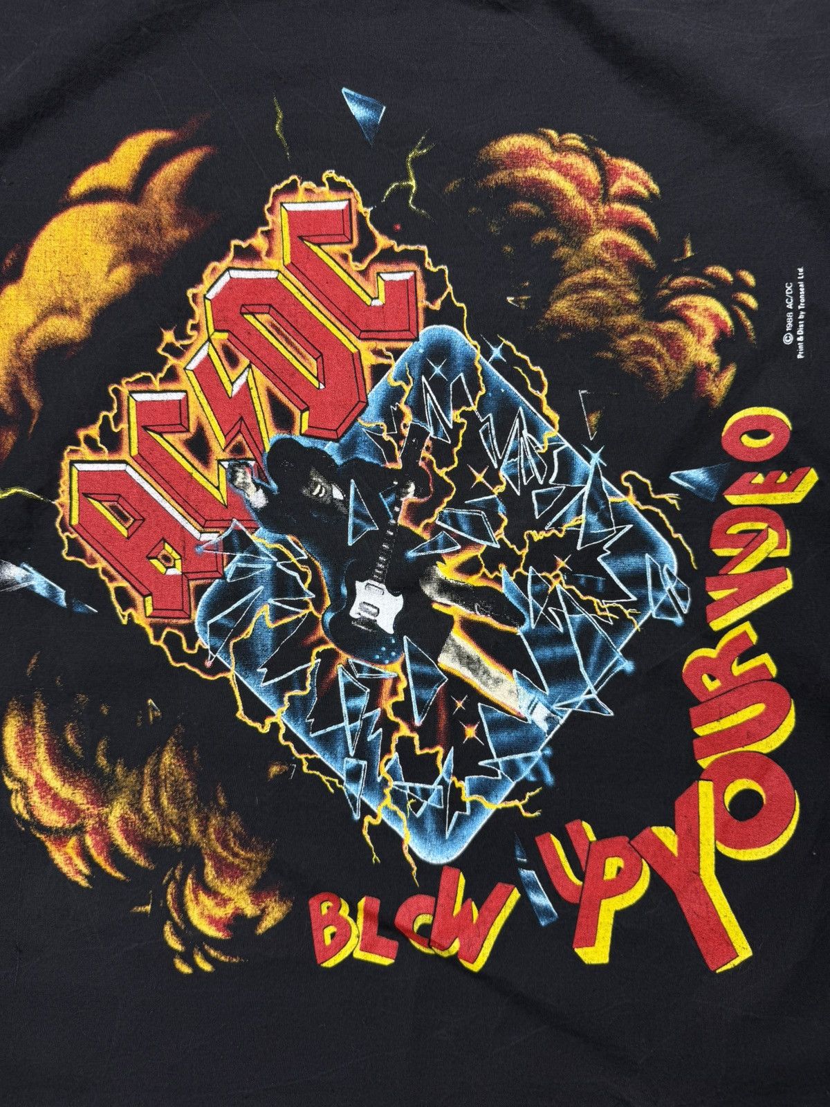 Band Tees × Vintage Vintage 1988 AC/DC Blow Up Your Video Handkerchief Size ONE SIZE - 7 Thumbnail