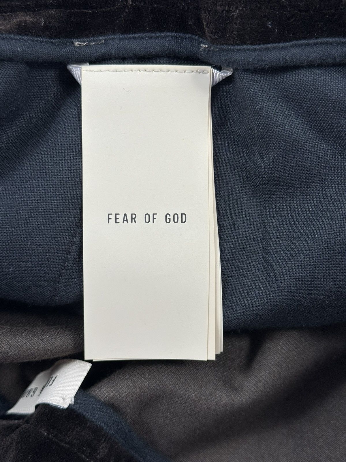 Fear of God Forum Striped Canvas-Trimmed Velvet Track Pants Size US 34 / EU 50 - 5 Thumbnail