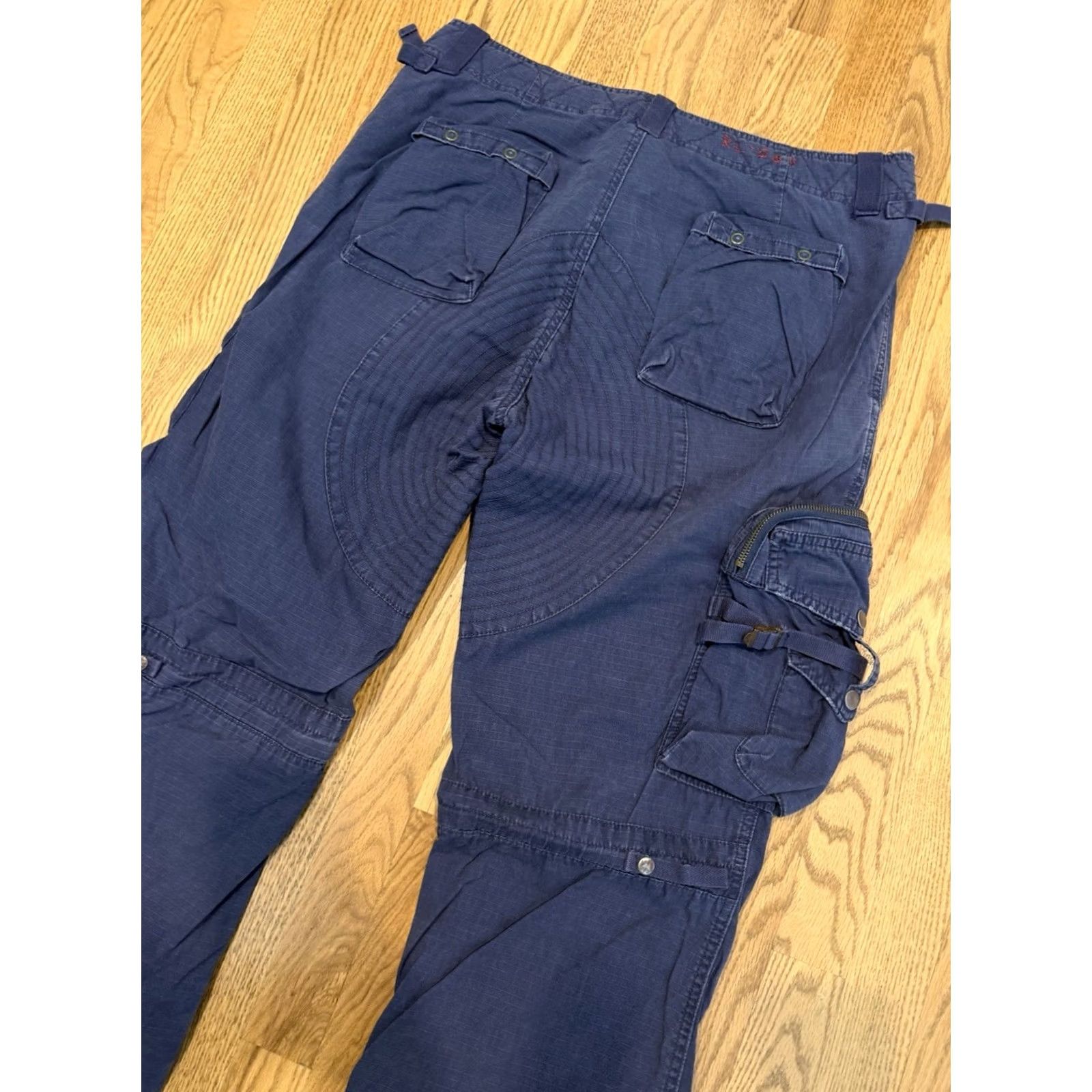 Polo Ralph Lauren VINTAGE Polo Ralph Lauren Cargo Pants Navy Blue 34x31 34x32 Military Flight USA 90s Mens Size US S / EU 44-46 / 1 - 4 Thumbnail