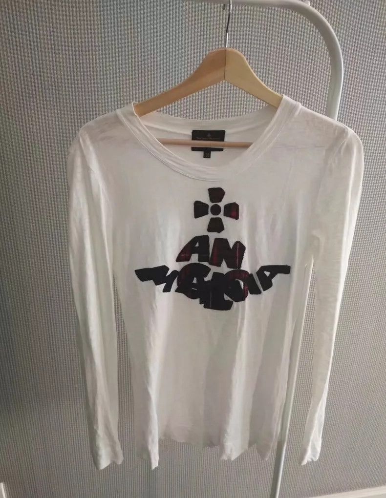Vivienne Westwood Vivienne Westwood White long-sleeved T-shirt Size S / US 4 / IT 40 - 1 Thumbnail