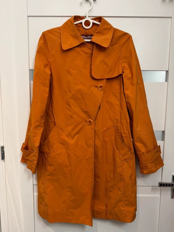 Max Mara Max Mara Studio Trench Coat Orange Size M premium Size M / US 6-8 / IT 42-44 - 3 Thumbnail