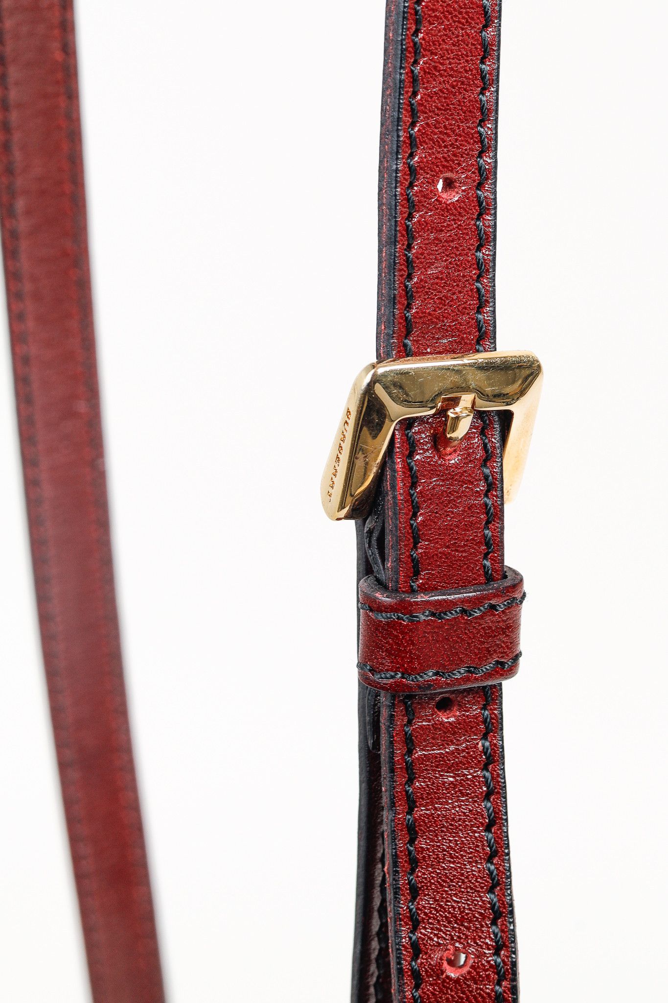 Burberry Burberry Burgundy Crossbody Mini Satchel Leather Bag Size ONE SIZE - 7 Thumbnail