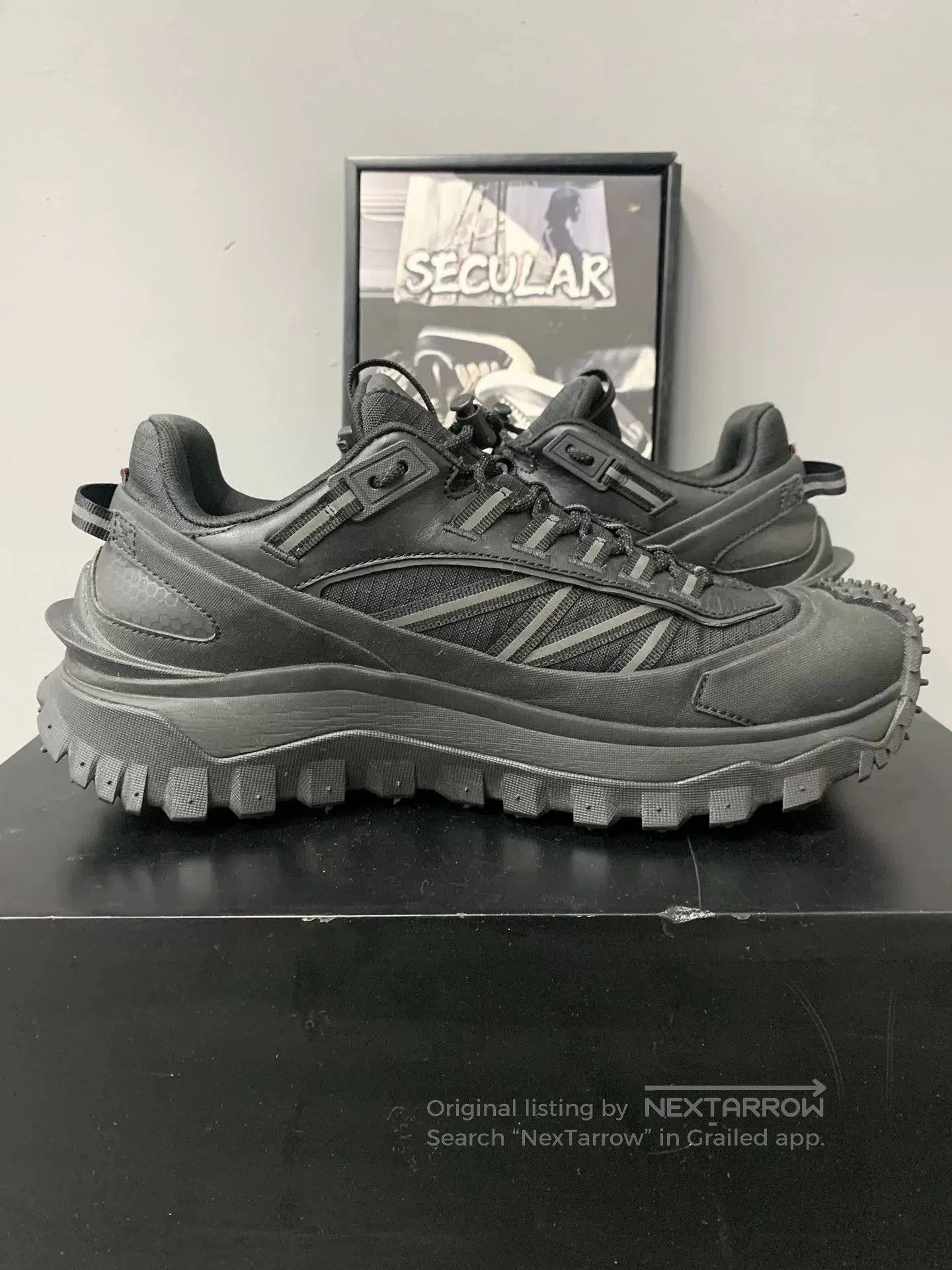 Moncler moncler black casual sports trail shoes. Size US 10 / EU 43 - 5 Thumbnail