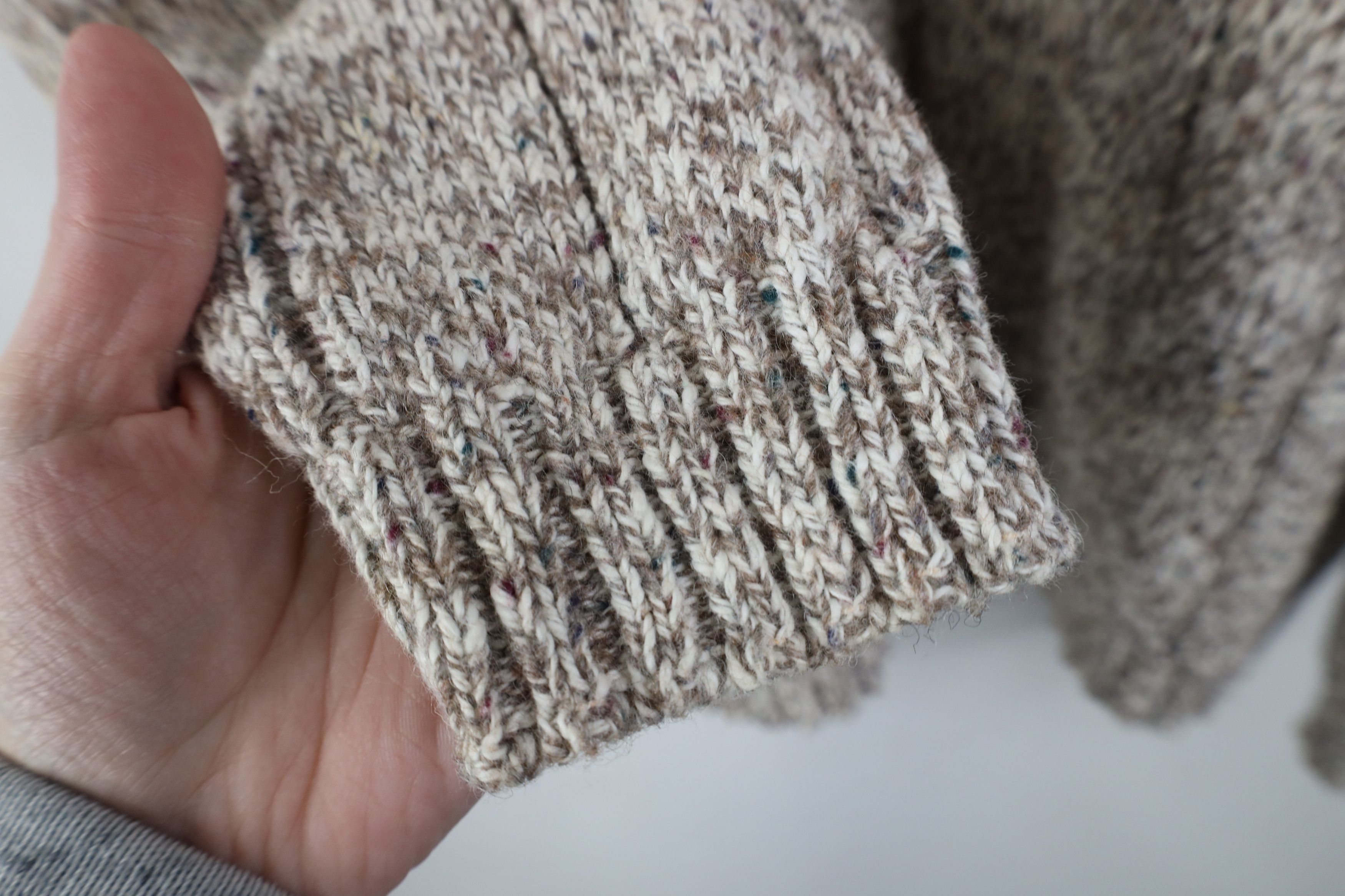 Vintage Vintage 90s Streetwear Marled Knit Henley Sweater Fleck Size L / US 10 / IT 46 - 8 Thumbnail