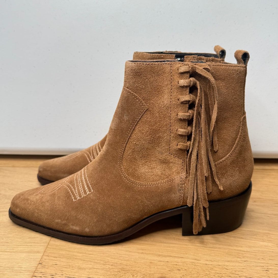 Donald Pliner NEW Donald Pliner Mona Calf Fringe Bootie Saddle Western Size US 9 / IT 39 - 1 Thumbnail