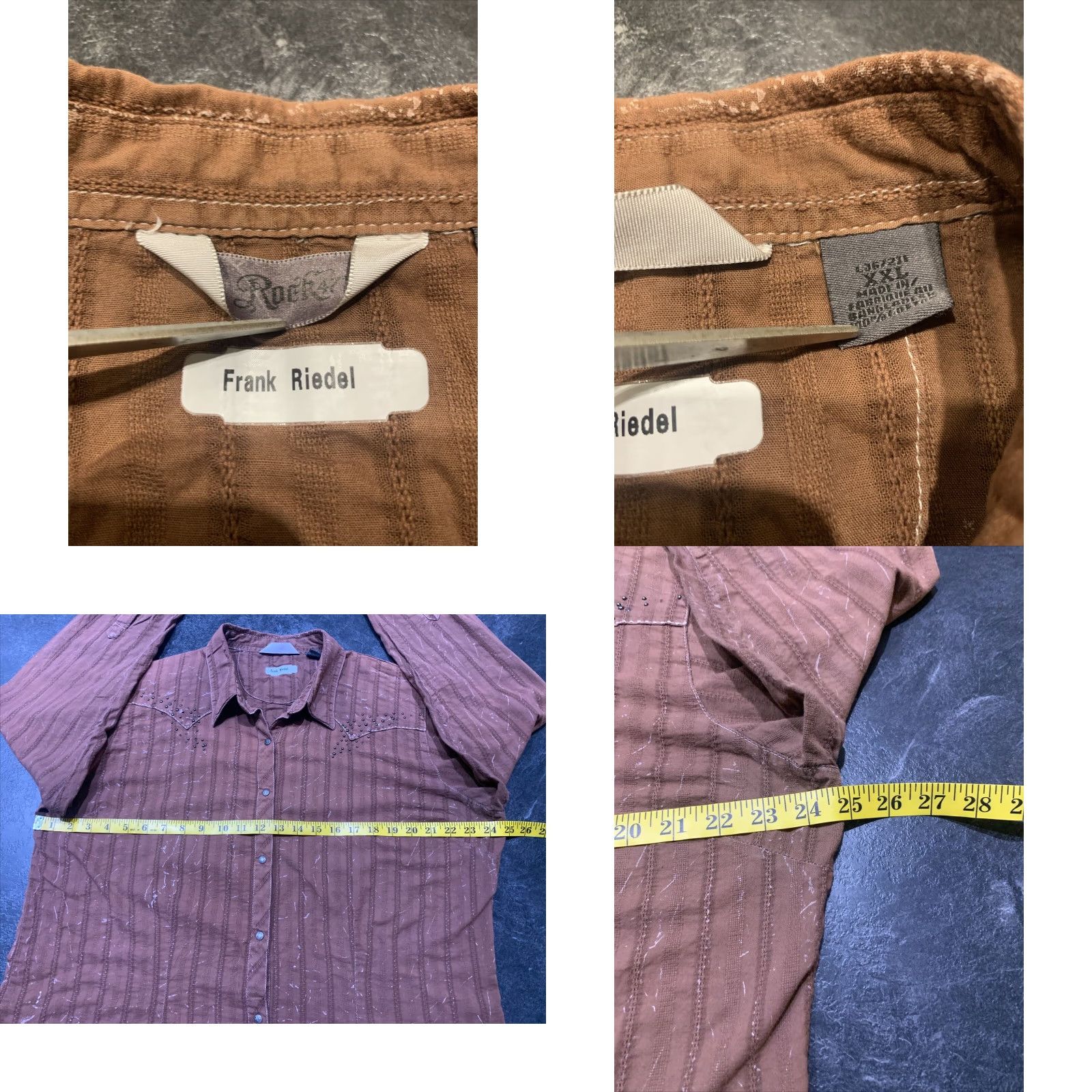 47 VINTAGE Western Shirt Men’s 2XL Long Sleeve Brown Western Button-Up 47 Western Theme Size US XXL / EU 58 / 5 - 8 Thumbnail