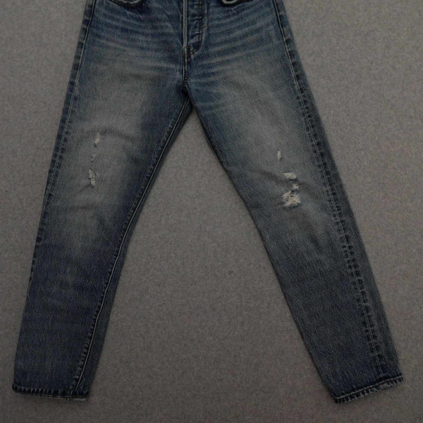 Levi's VINTAGE Levi's Jeans Women's 27 (27X27) White Oak Cone Denim Selvedge Distressed Zip Fly Jeans Size 27" / US 4 / IT 40 - 4 Thumbnail