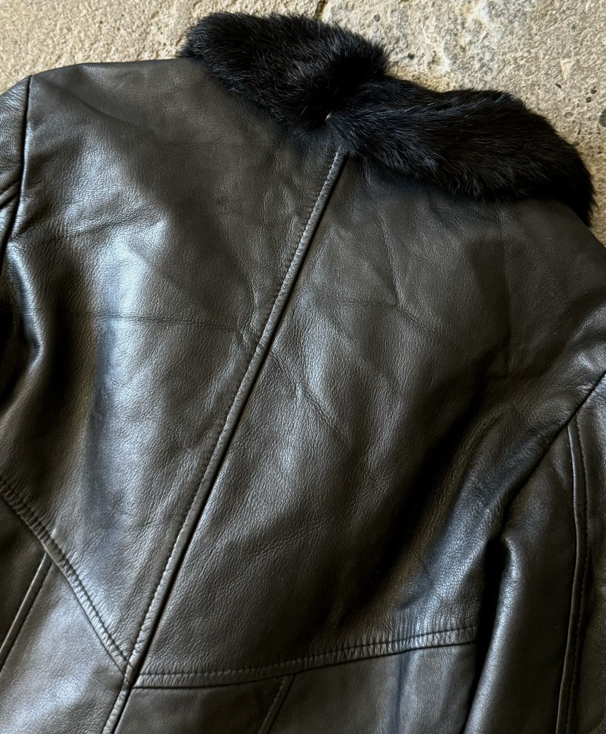 Hermes Vintage Archive Hermes -Maison Margiela - Fur -Leather Coat Size M / US 6-8 / IT 42-44 - 20 Thumbnail