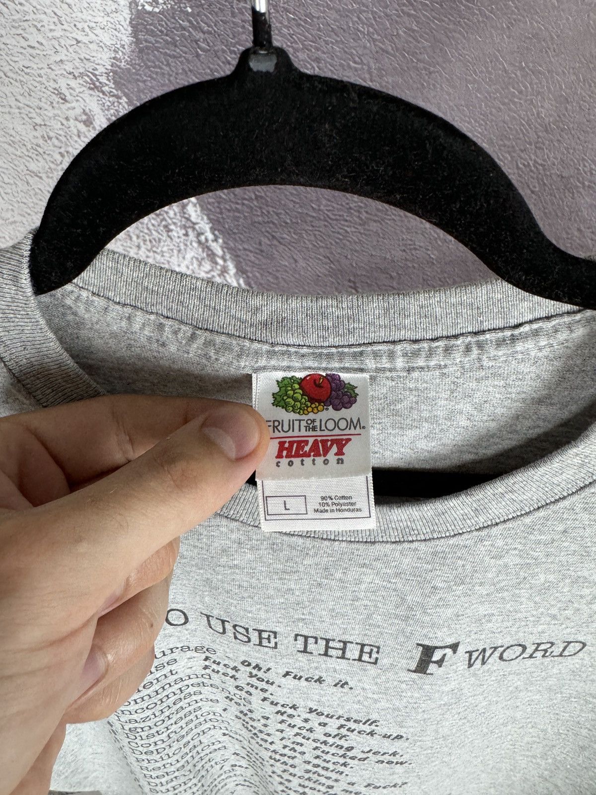 Vintage FotL VINTAGE Y2K 90s HOW TO USE THE F WORD TEE SHIRT GREY Size US L / EU 52-54 / 3 - 6 Thumbnail