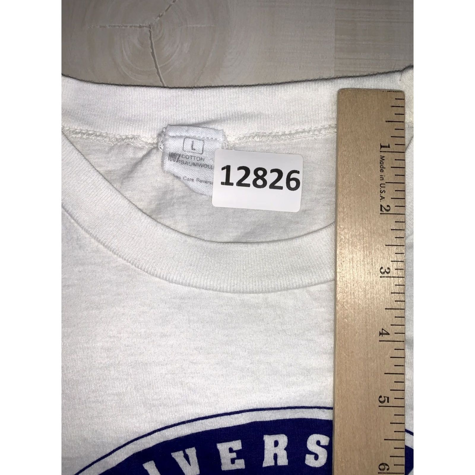 Vintage VINTAGE T-Shirt AUSTRIA UNIVERSITY OF VIENNA Graphic 90s White L Men Crew Neck Short Sleeve / Stitch / Single Stitch / Large-12826 Size US L / EU 52-54 / 3 - 3 Thumbnail