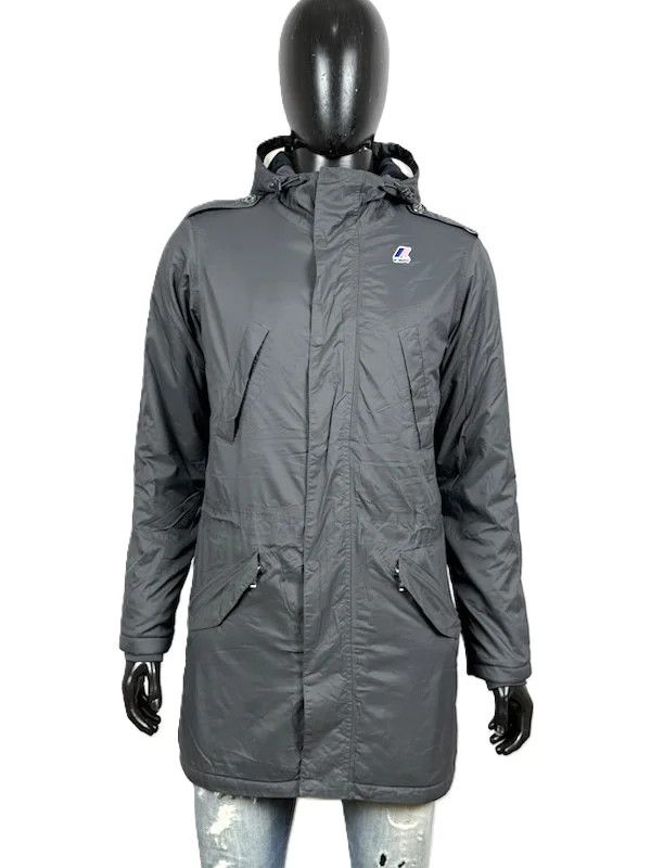 K-Way k-Way Cappotto invernale Grigio Trench Uomo M Size US M / EU 48-50 / 2 - 1 Thumbnail