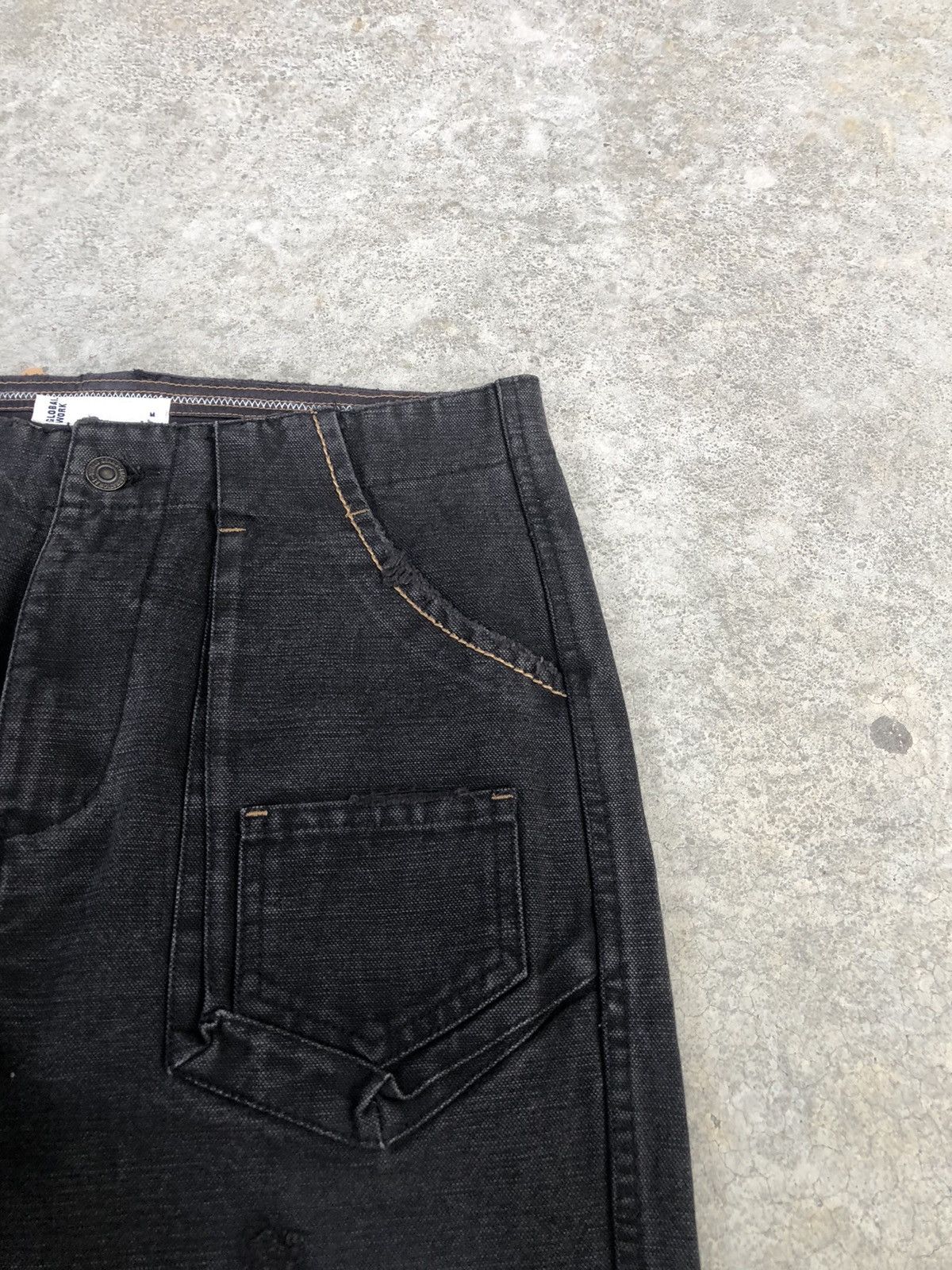 Japanese Brand Japanese Global Work Distressed Baker Pant Size US 31 - 15 Thumbnail