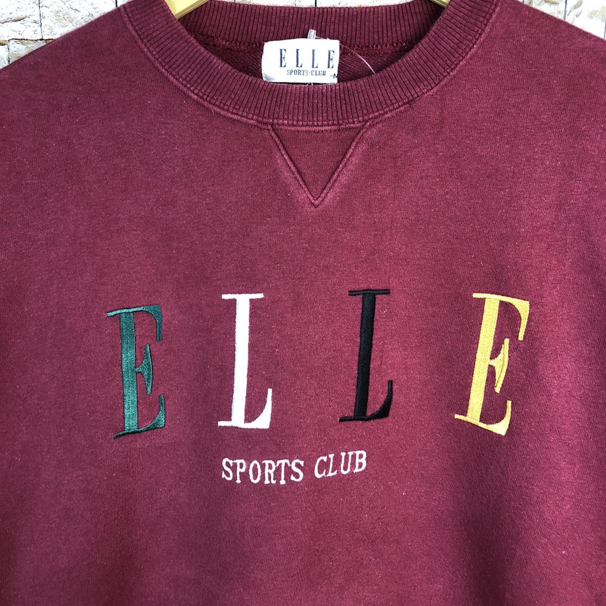 Ellesse Elle Sport Club Maroon Sweatshirt #A399 Size US M / EU 48-50 / 2 - 9 Thumbnail