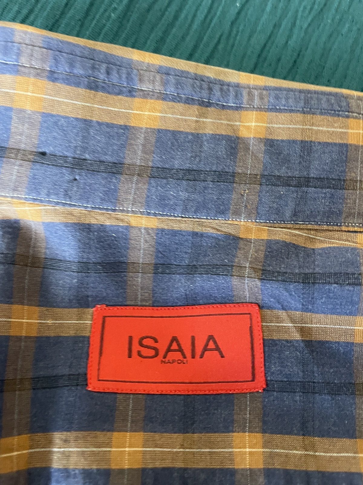 Isaia Plaid Dress shirt 16.5 x36 Size US L / EU 52-54 / 3 - 11 Thumbnail
