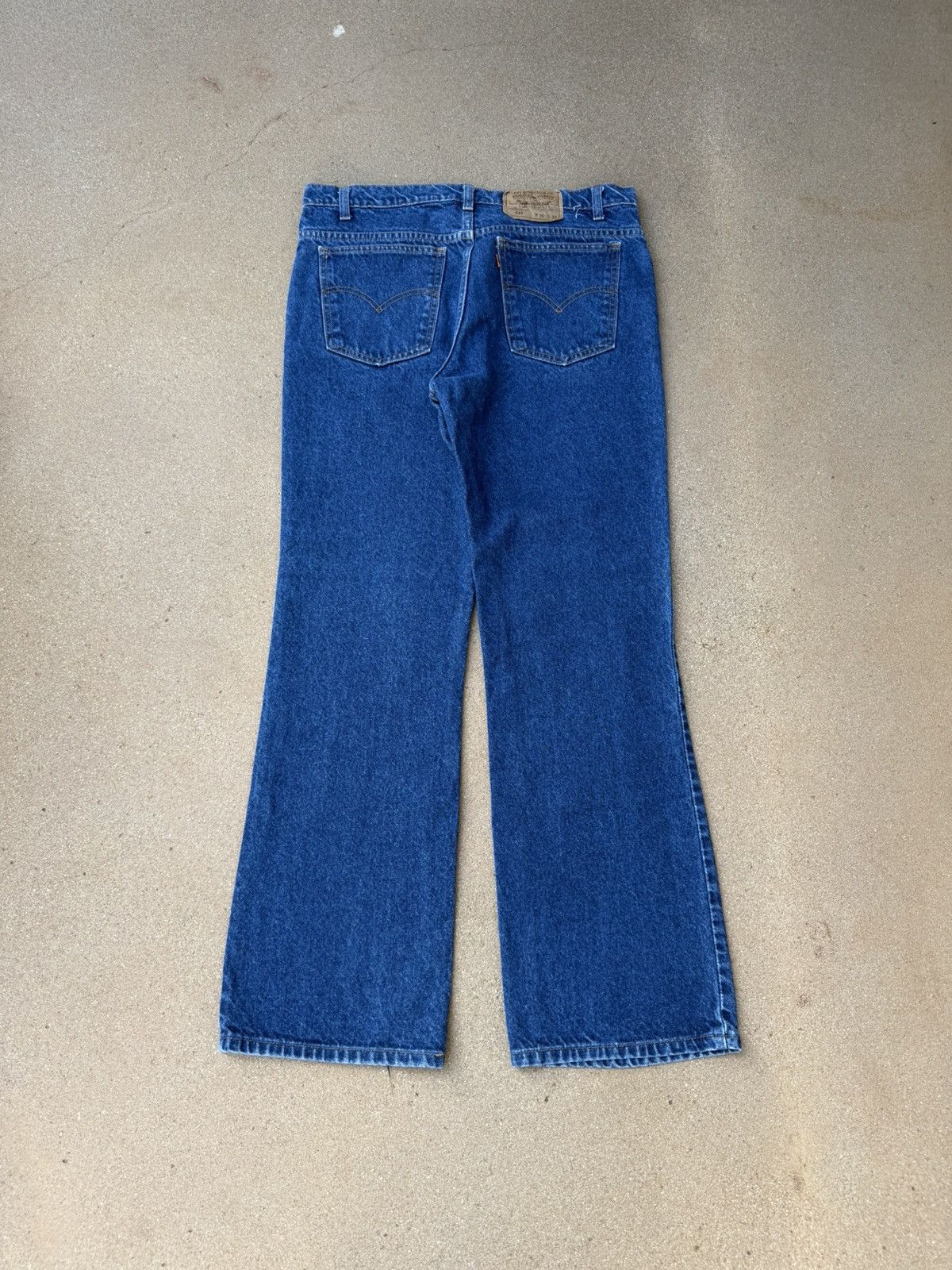 Levi's Vintage 90’s Levi’s 517 Orange Tab Bootcut Flare Jeans 35x30 Size US 35 - 2 Thumbnail