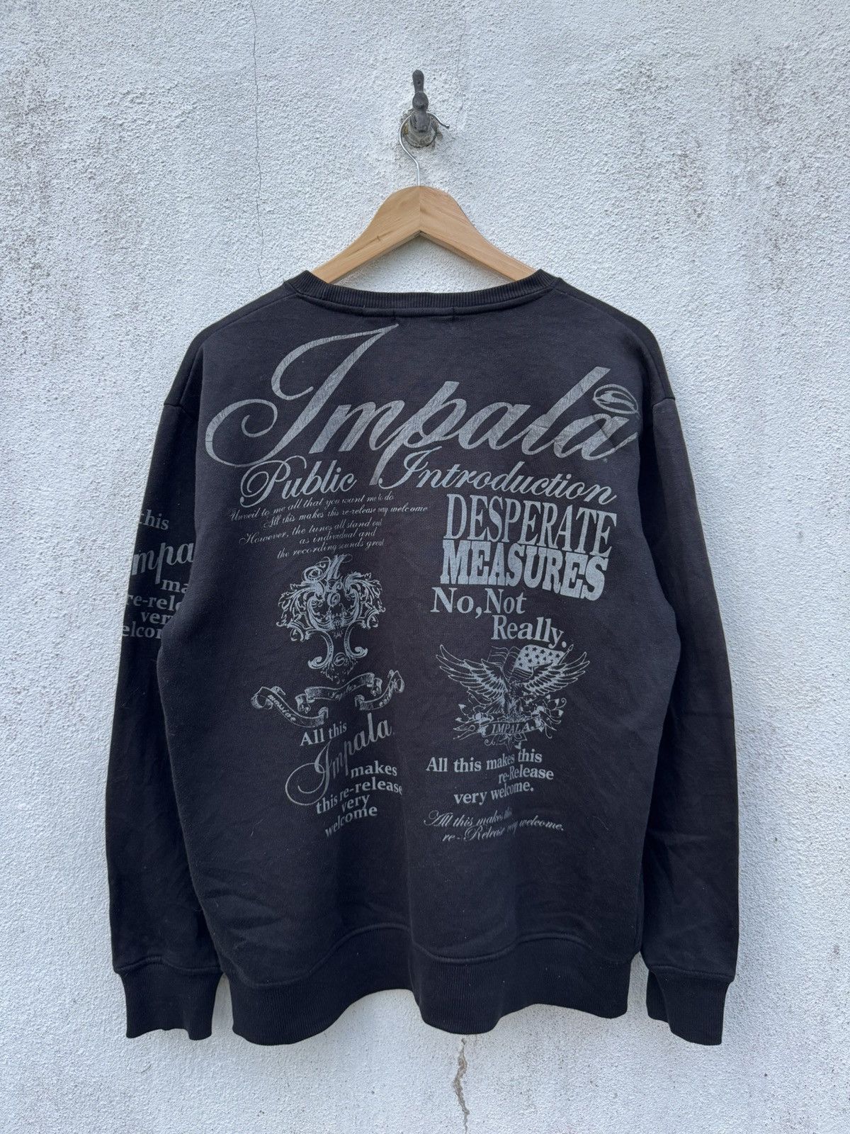If Six Was Nine 2000s Japanese Archive Grunge Poem Sweatie Size US L / EU 52-54 / 3 - 1 Thumbnail