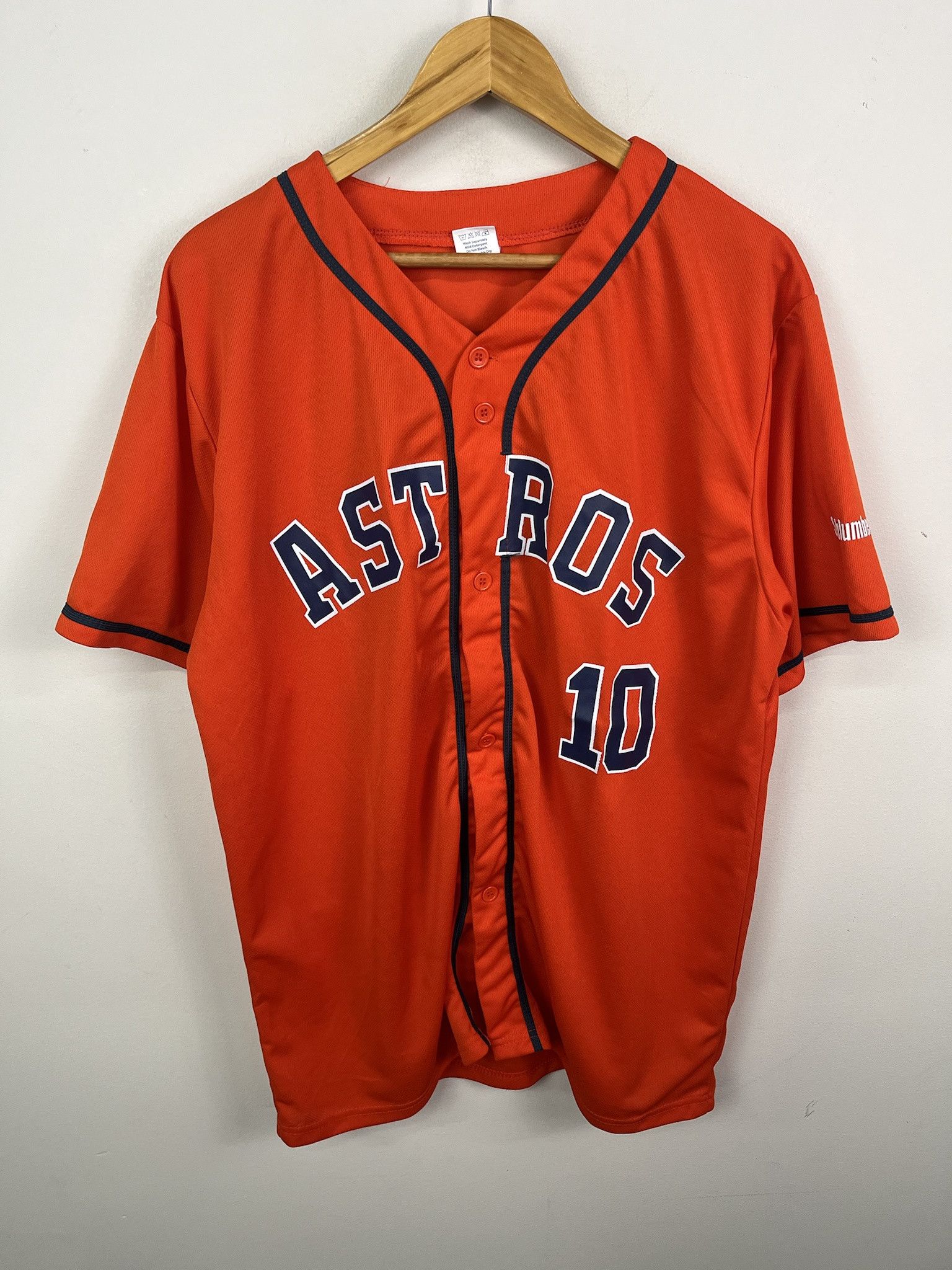 MLB × Vintage Vintage 00's Y2K MLB Astros Button Up Jersey "Gurrie #10" Size XL Size US XL / EU 56 / 4 - 1 Thumbnail