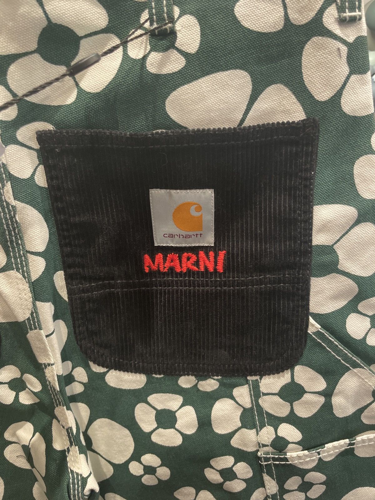 Carhartt Wip × Marni Marni Carhartt Green Flower Trouser Pants Size US 30 / EU 46 - 3 Thumbnail