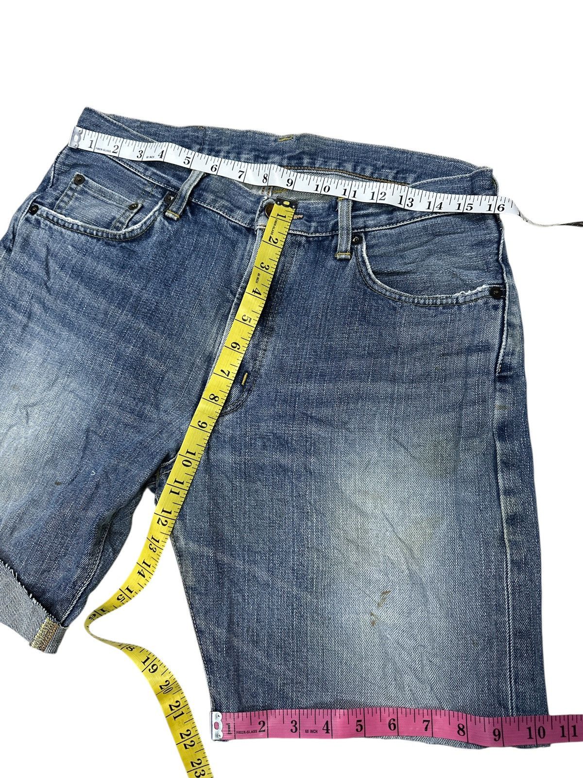 Japanese Brand Vintage Edwin 505XX Selvedge Short Denim🎌💥 Size US 32 / EU 48 - 3 Thumbnail