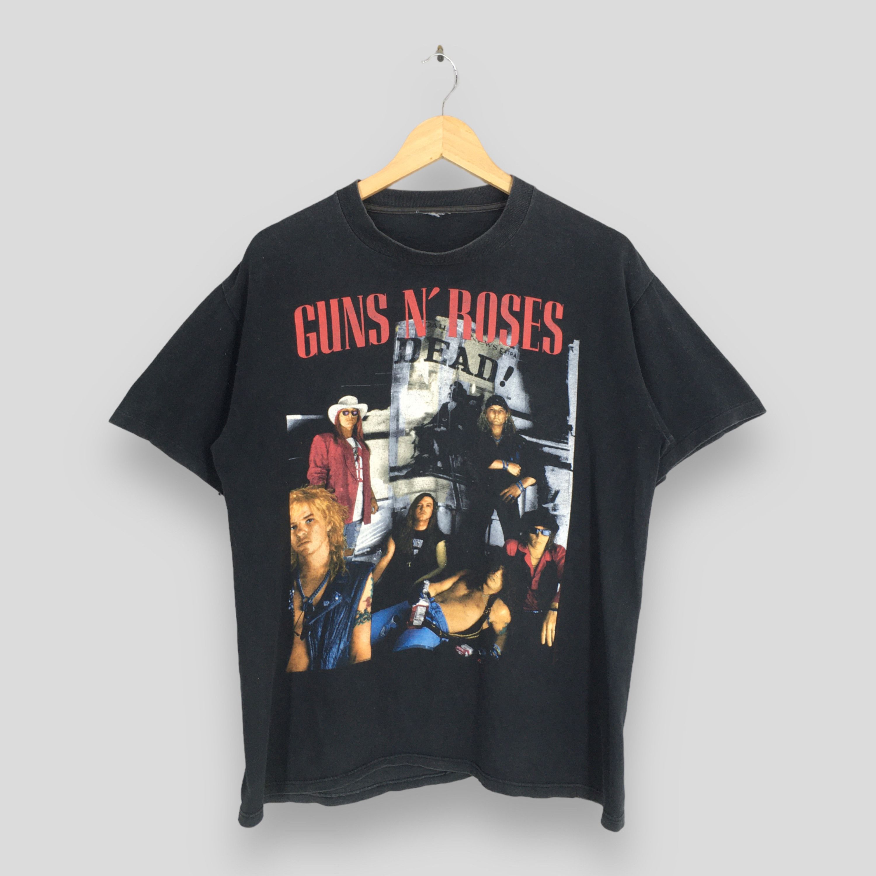Band Tees × Guns N' Roses × Vintage Vintage 80's Gun N Roses Metal Glam Rock T shirt Medium Size US M / EU 48-50 / 2 - 1 Thumbnail