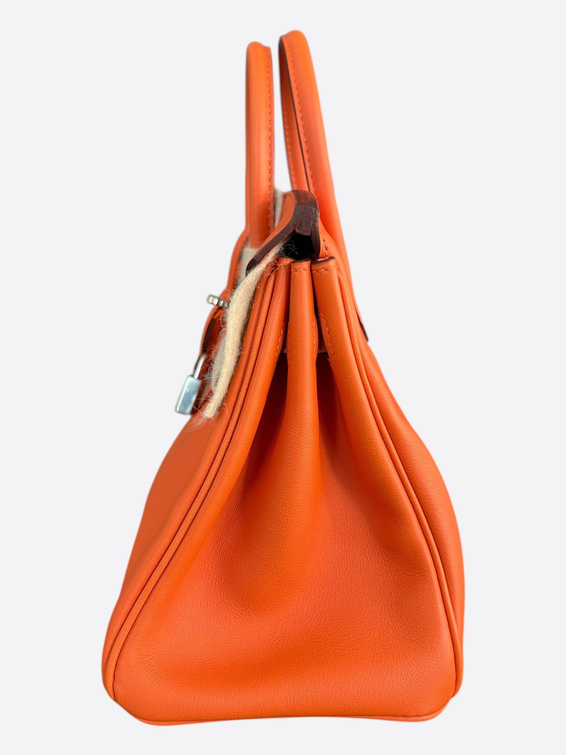 Hermes Hermes Orange Epsom & Palladium Hardware Birkin 25 Size ONE SIZE - 4 Thumbnail