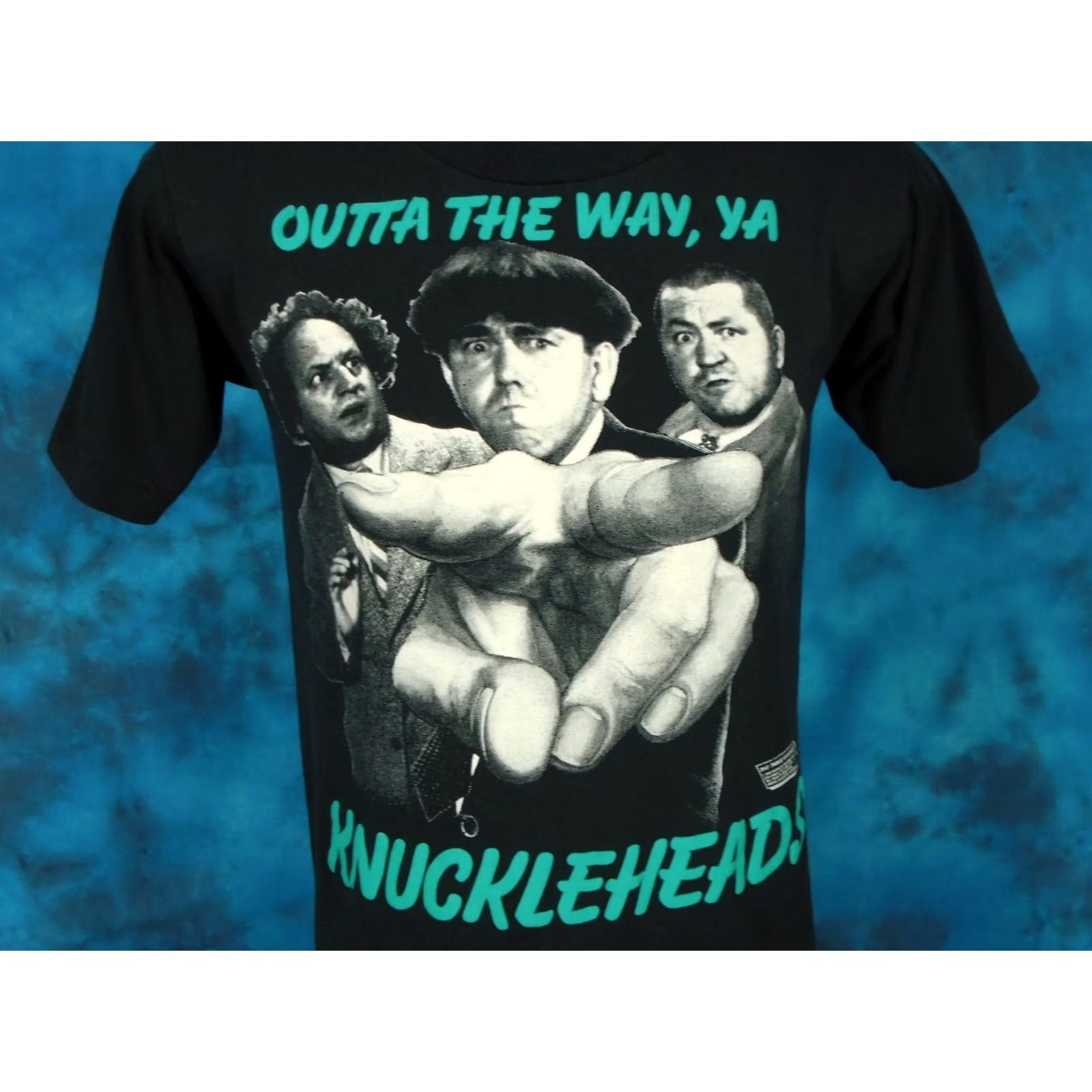 Vintage vintage THE THREE STOOGES KNUCKLEHEADS T-Shirt XS comedy shirt Men XS Black 80s 90s Nast Size US XS / EU 42 / 0 - 3 Thumbnail