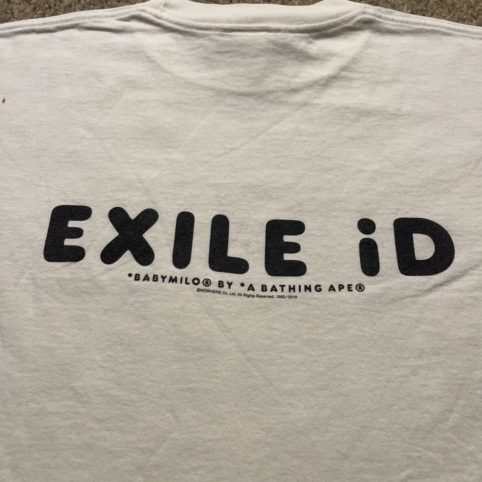 Bape × Nigo Authentic Bape 2000's Exile ID Tee M Size US M / EU 48-50 / 2 - 4 Thumbnail