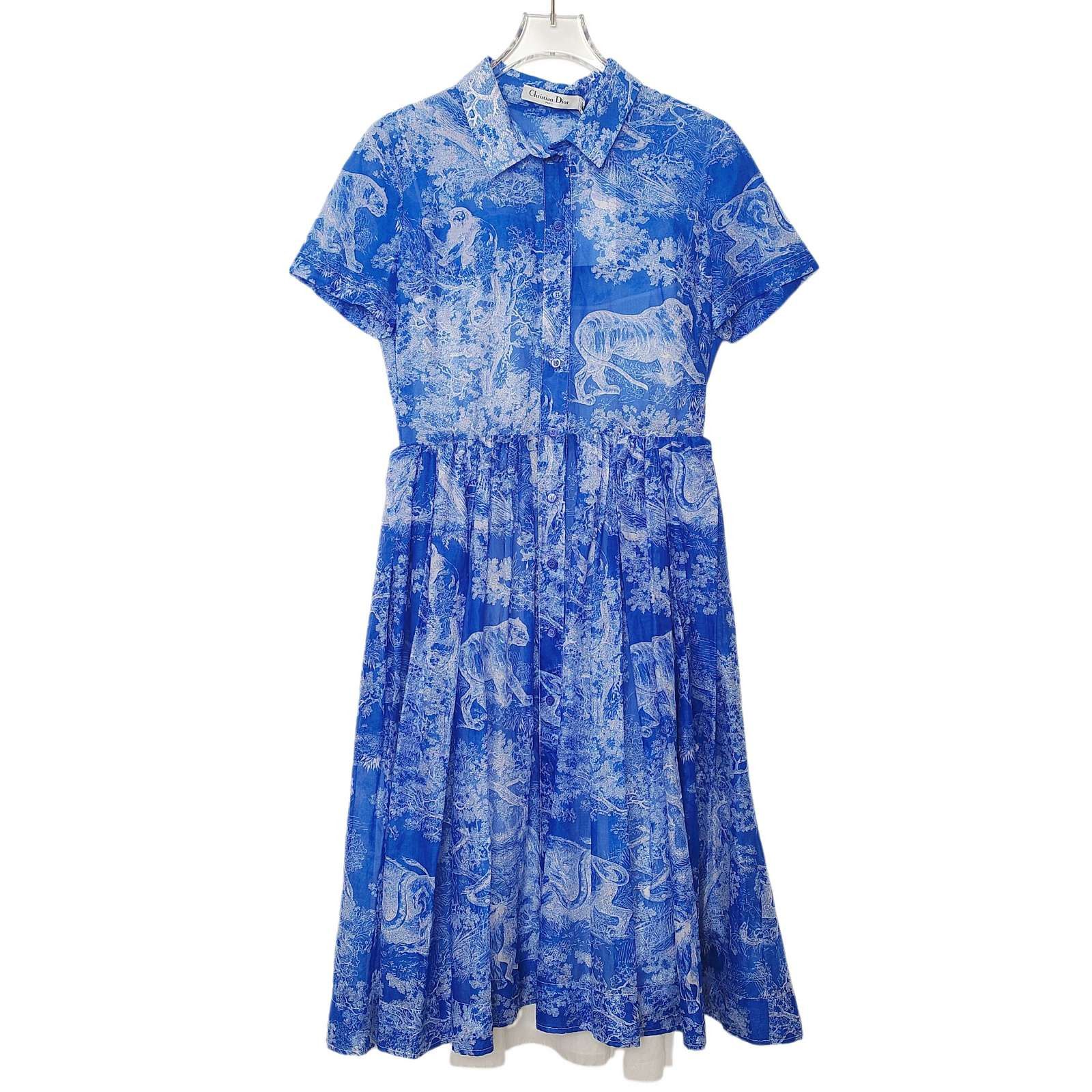 Dior Dior Toile de Jouy Shirt Dress Size 36 Size XS / US 0-2 / IT 36-38 - 1 Thumbnail