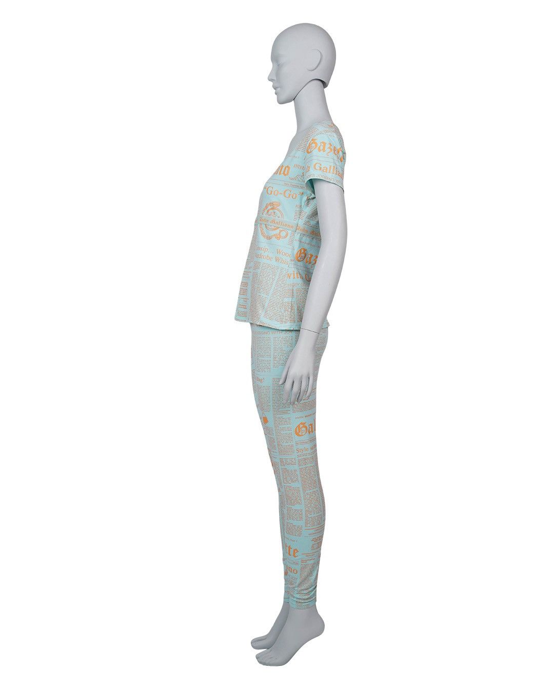 John Galliano John Galliano Newsprint Top+Bottom Set Size XL / US 12-14 / IT 48-50 - 5 Thumbnail