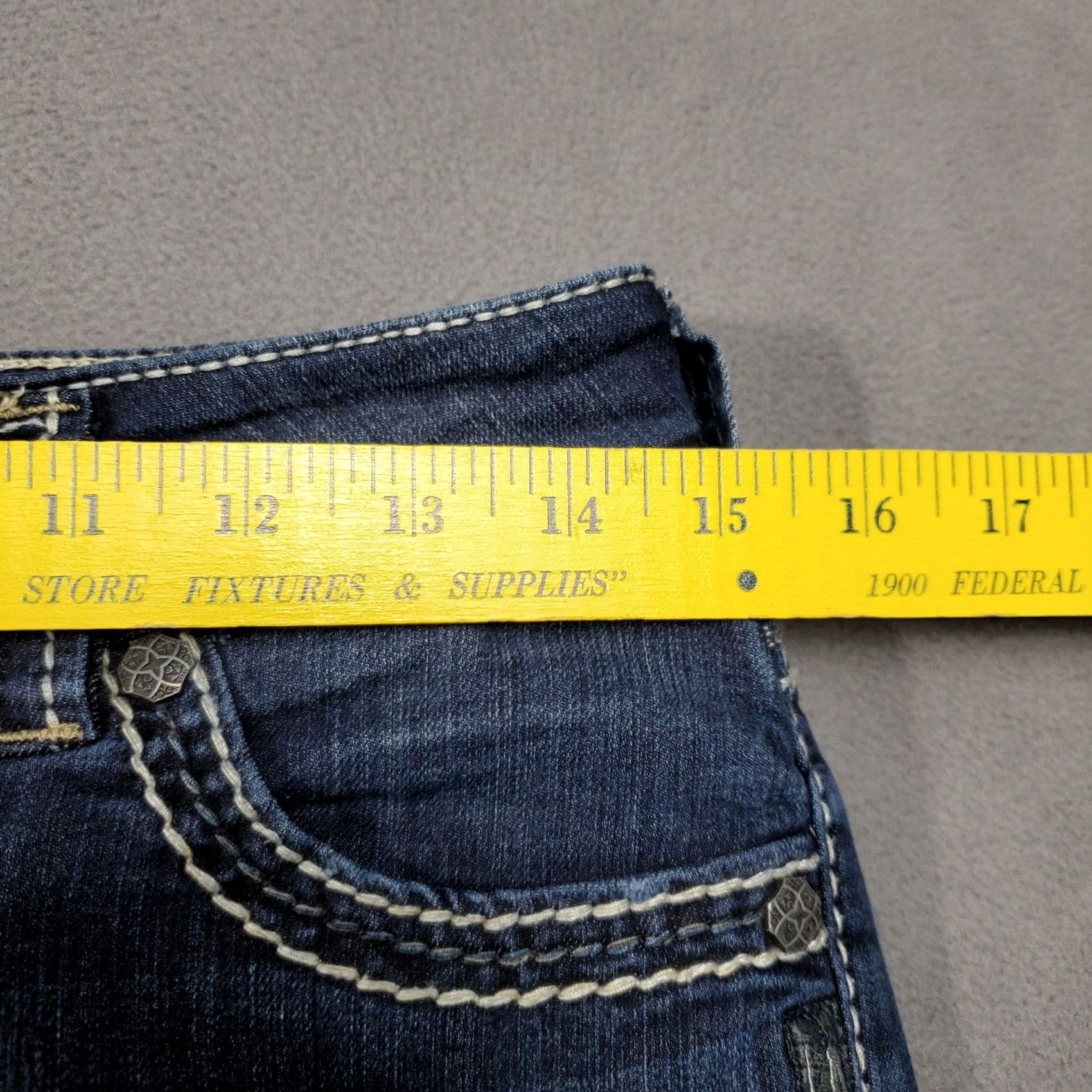 Silver Jeans Co. Silver Jeans Womens Suki 28x29.5 Dark Wash Denim Skinny Jegging Size 28" / US 6 / IT 42 - 5 Thumbnail