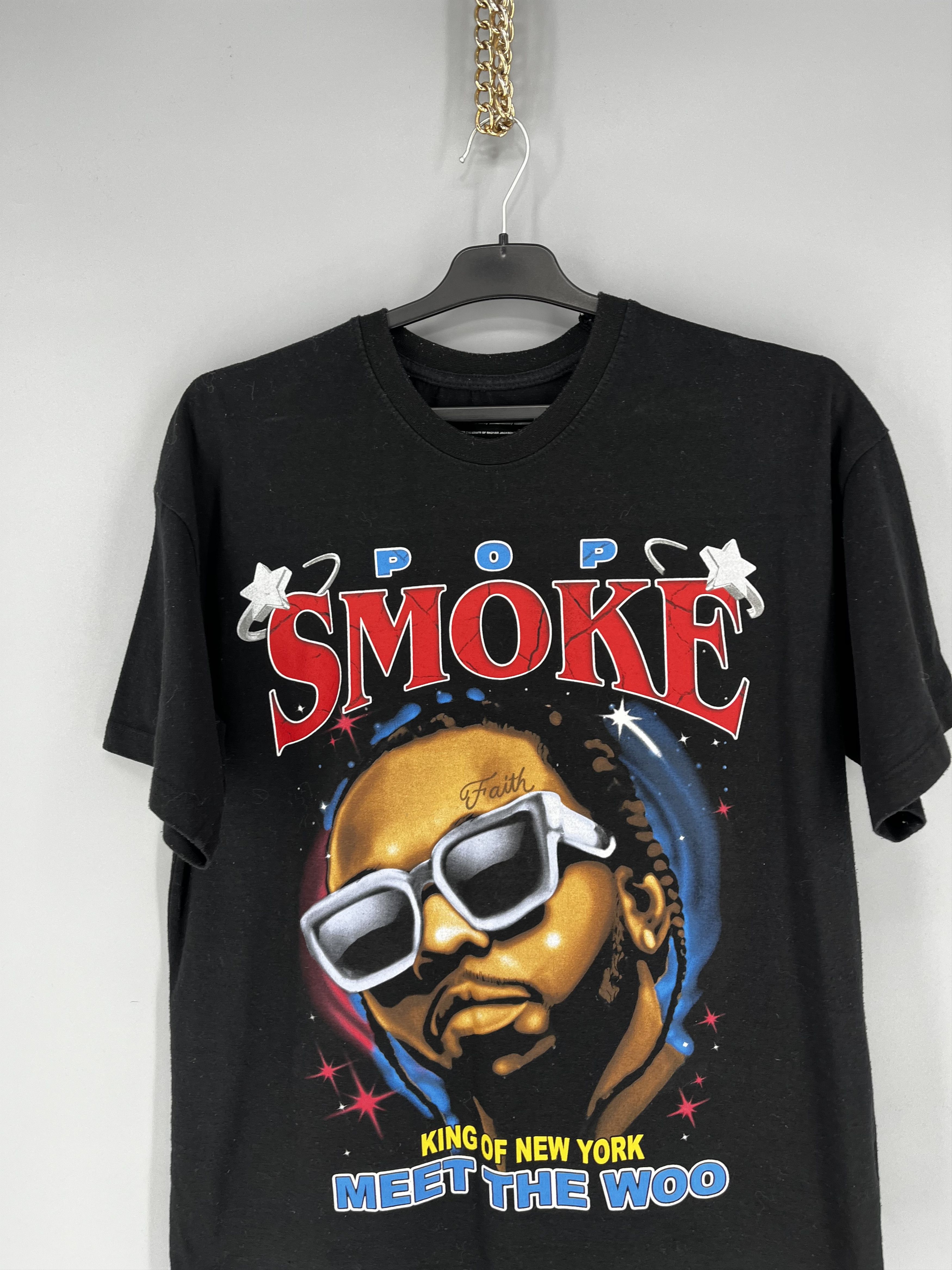 Band Tees Vintage Y2K Pop Smoke King Of New York T-Shirt Rap Size US M / EU 48-50 / 2 - 6 Thumbnail