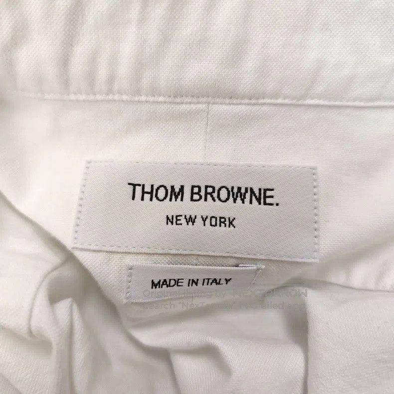 Thom Browne Thom Browne White sleeve striped shirt coat with four stri Size US XL / EU 56 / 4 - 3 Thumbnail