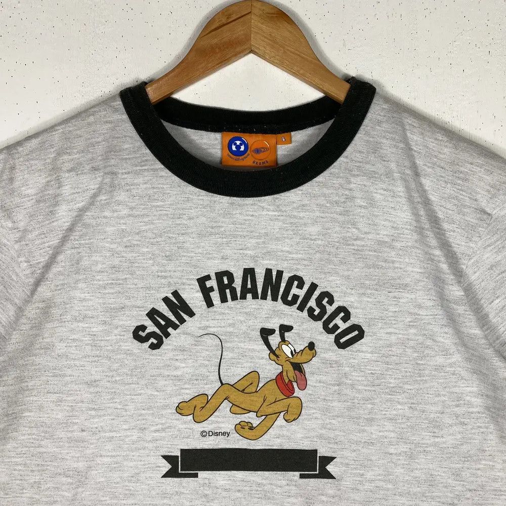 Beams Plus BEAMS DISNEY PLUTO SAN FRANCISCO CARTOON GRAPHIC RINGER TEE Size US L / EU 52-54 / 3 - 3 Thumbnail