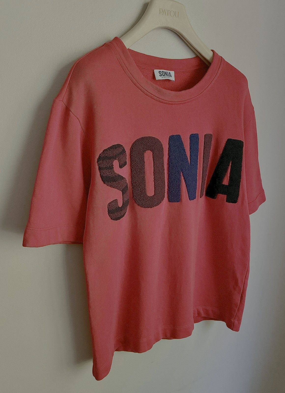 Sonia Rykiel Sonia Rykiel Embroidered Terry Cloth ‘SONIA’ Tee Size US S / EU 44-46 / 1 - 17 Thumbnail