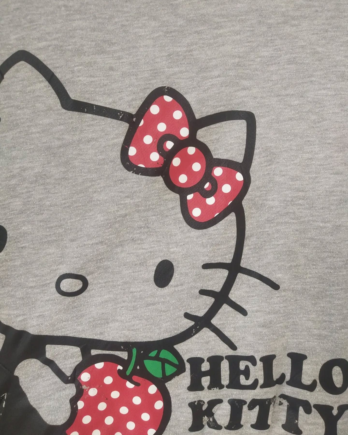 Anime Hello Kitty Big Print Grey Anime Crewneck Size L / US 10 / IT 46 - 2 Thumbnail