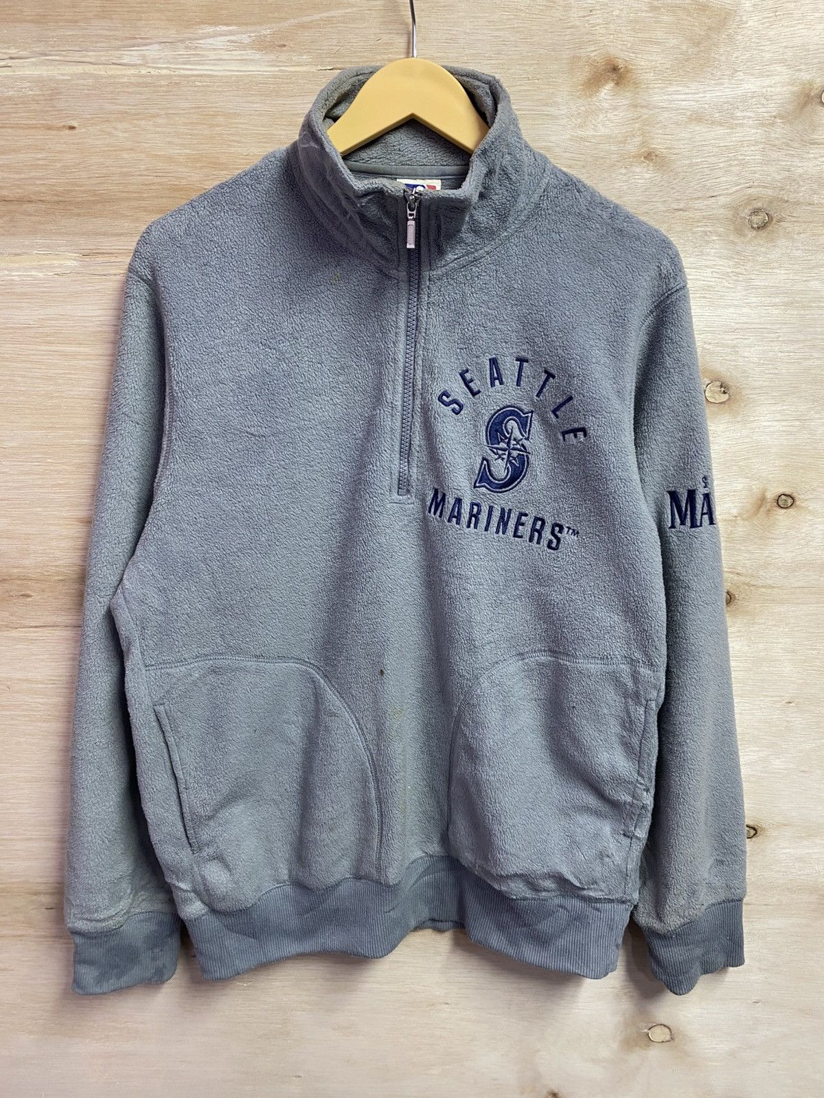 New York Yankees vintage MLB Seattle Mariners half-zip fleece sweatshirt Size US XL / EU 56 / 4 - 1 Thumbnail