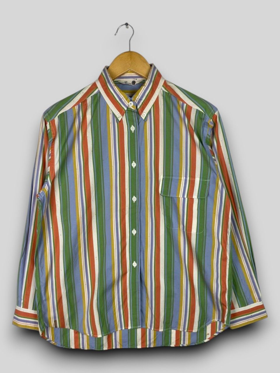Junko Shimada vintage 90s maxfli by junko shimada striped shirt Size US L / EU 52-54 / 3 - 1 Thumbnail
