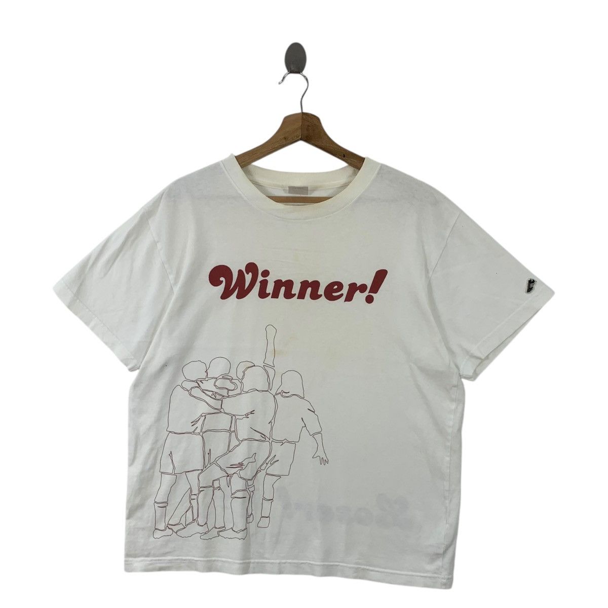 Vintage ADIDAS ORIGINALS WINNER Loser Football Tee Shirt