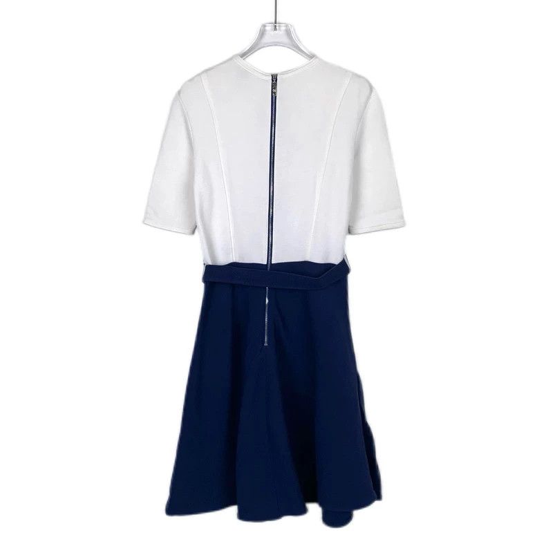 Louis Vuitton Louis Vuitton Logo buttoned blue and white color-block woo Size XS / US 0-2 / IT 36-38 - 2 Thumbnail