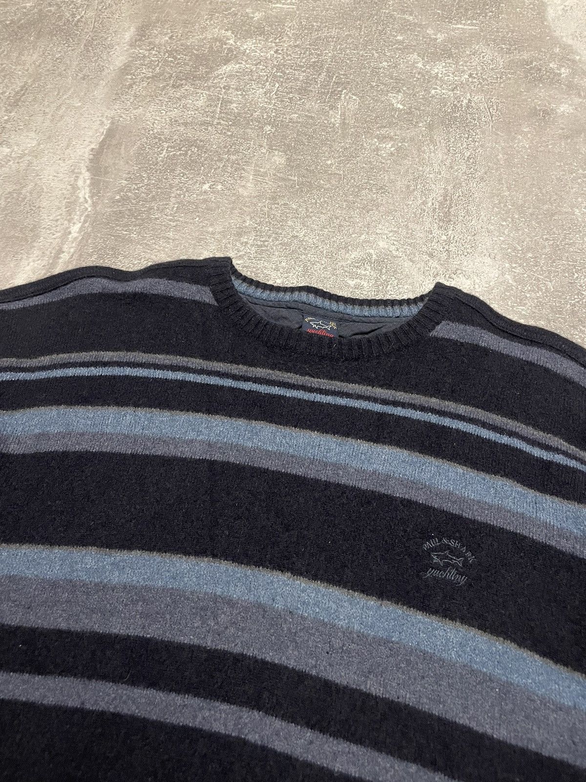 Paul & Shark Vintage Paul Shark Wool Striped Sweater 3XL Size US XXL / EU 58 / 5 - 2 Thumbnail
