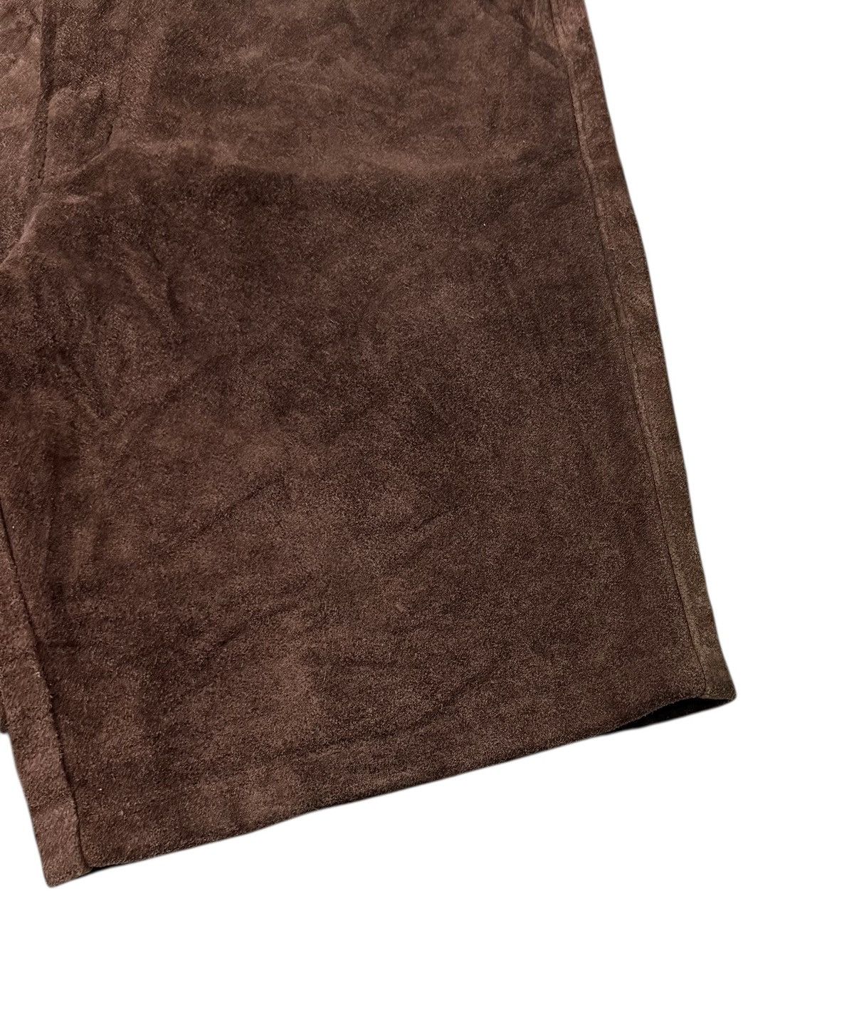 Schott Vintage Schott NYC Made In USA Suede Leather Short Pants Size US 30 / EU 46 - 3 Thumbnail