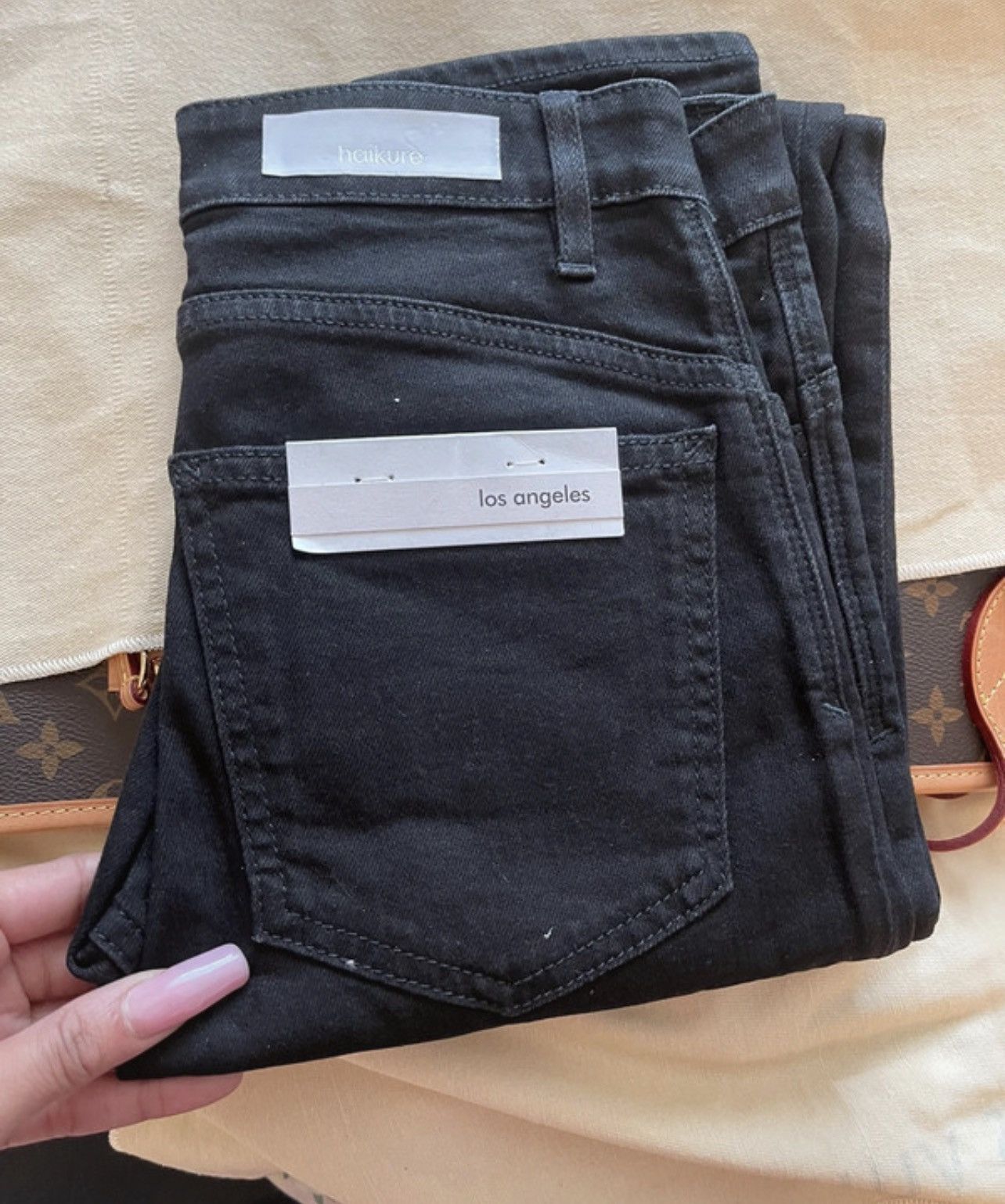 Haikure Haikure Los Angeles Comfort Kelly black denim skinny jeans Size 28" / US 6 / IT 42 - 9 Thumbnail