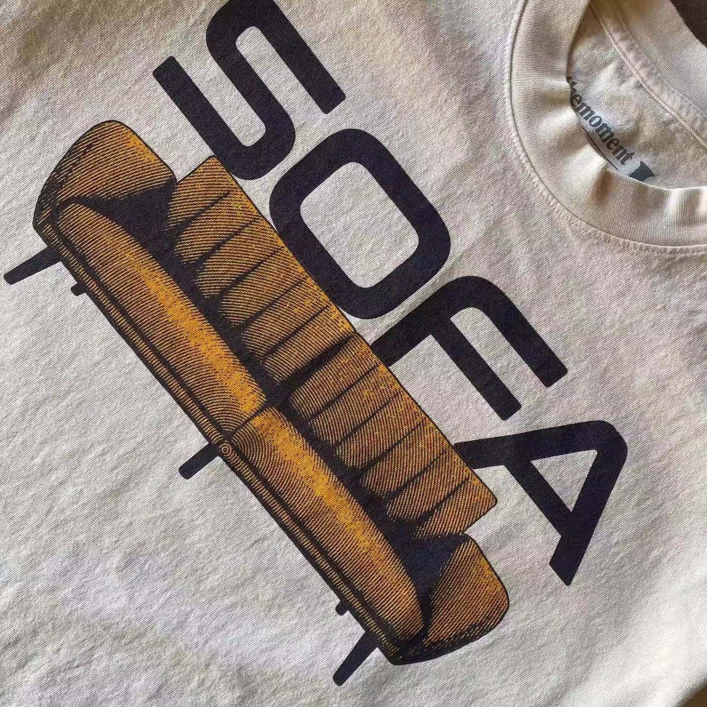 Japanese Brand × Vintage White retro sofa print loose tee Size US L / EU 52-54 / 3 - 2 Thumbnail