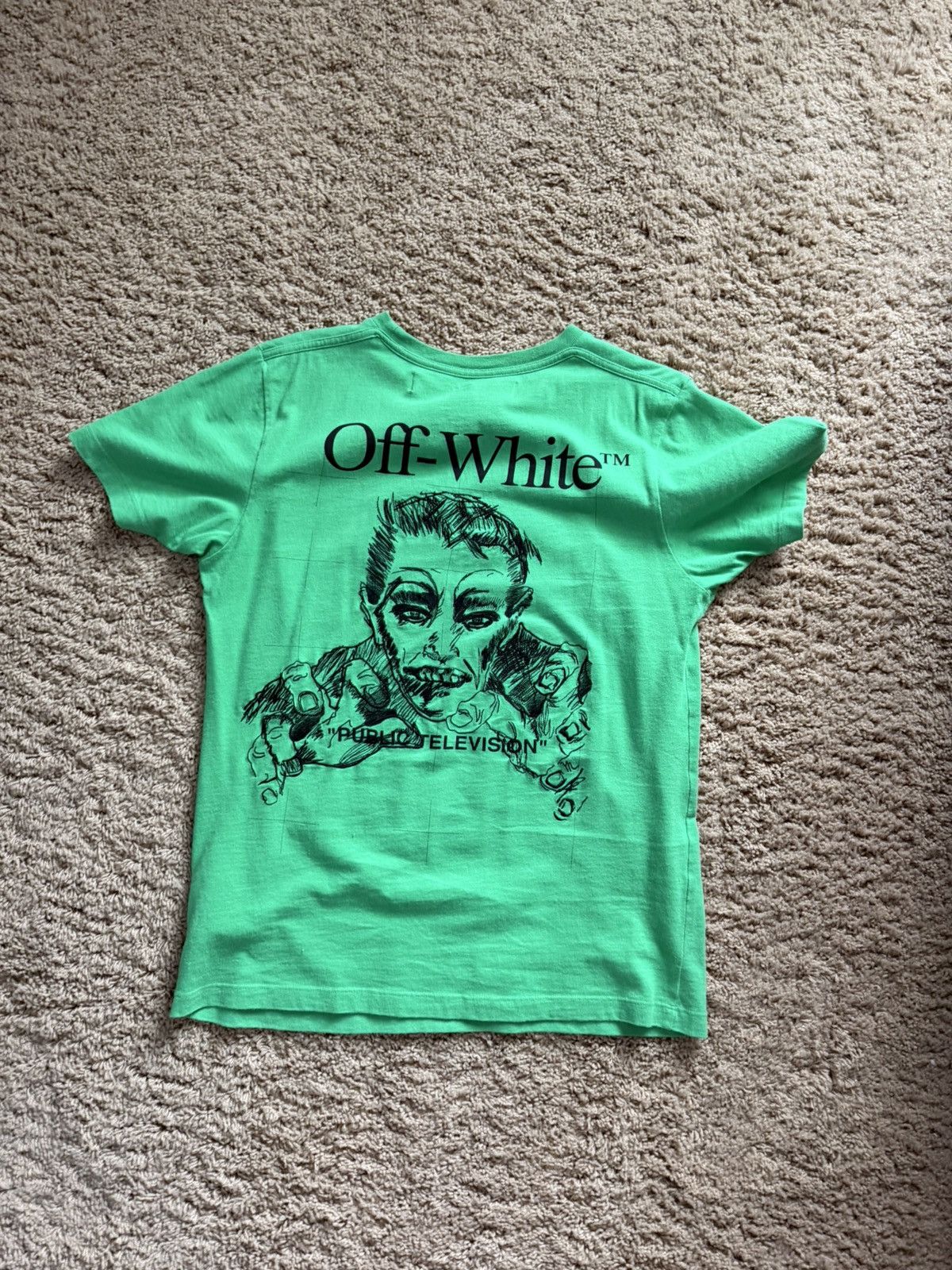 Off-White Off White Public Television T-shirt Size US S / EU 44-46 / 1 - 2 Thumbnail