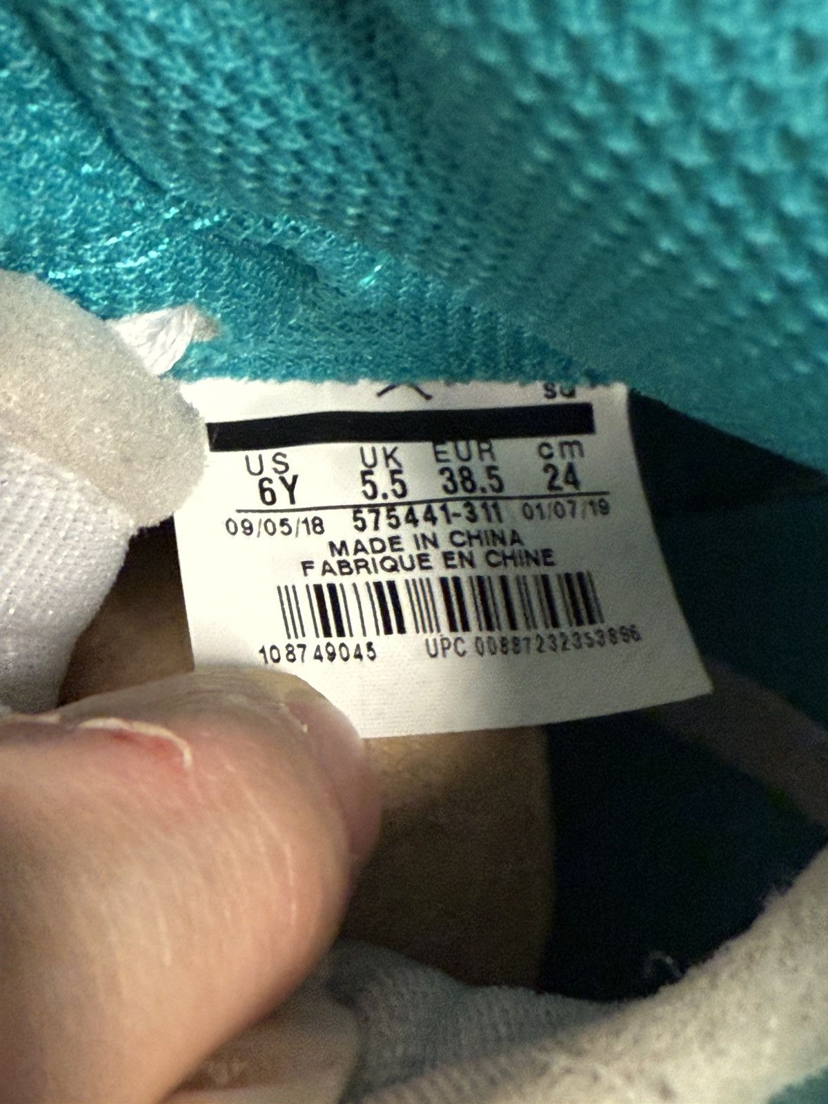 Jordan Brand × Nike Jordan 1 Turbo Green Size 6Y/7.5W (GS) Size US 6 / EU 39 - 15 Thumbnail