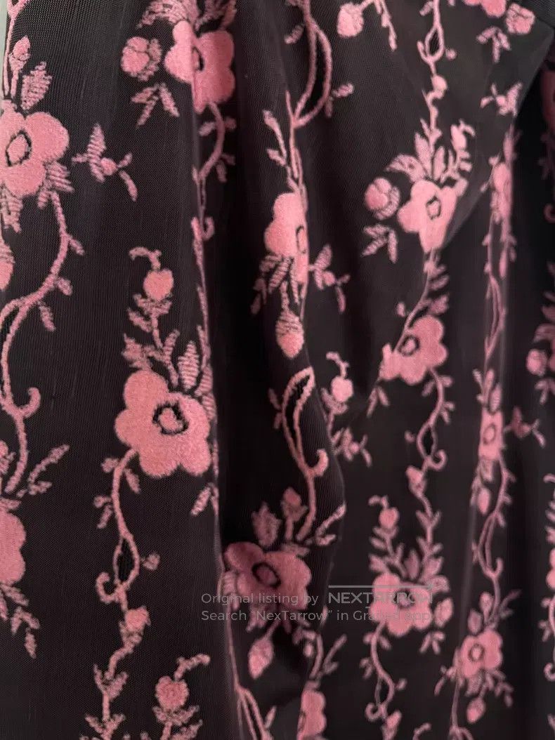 Comme des Garcons Comme Des Garcons size M Brown-pink lace flower half skirt Size 23" - 7 Thumbnail
