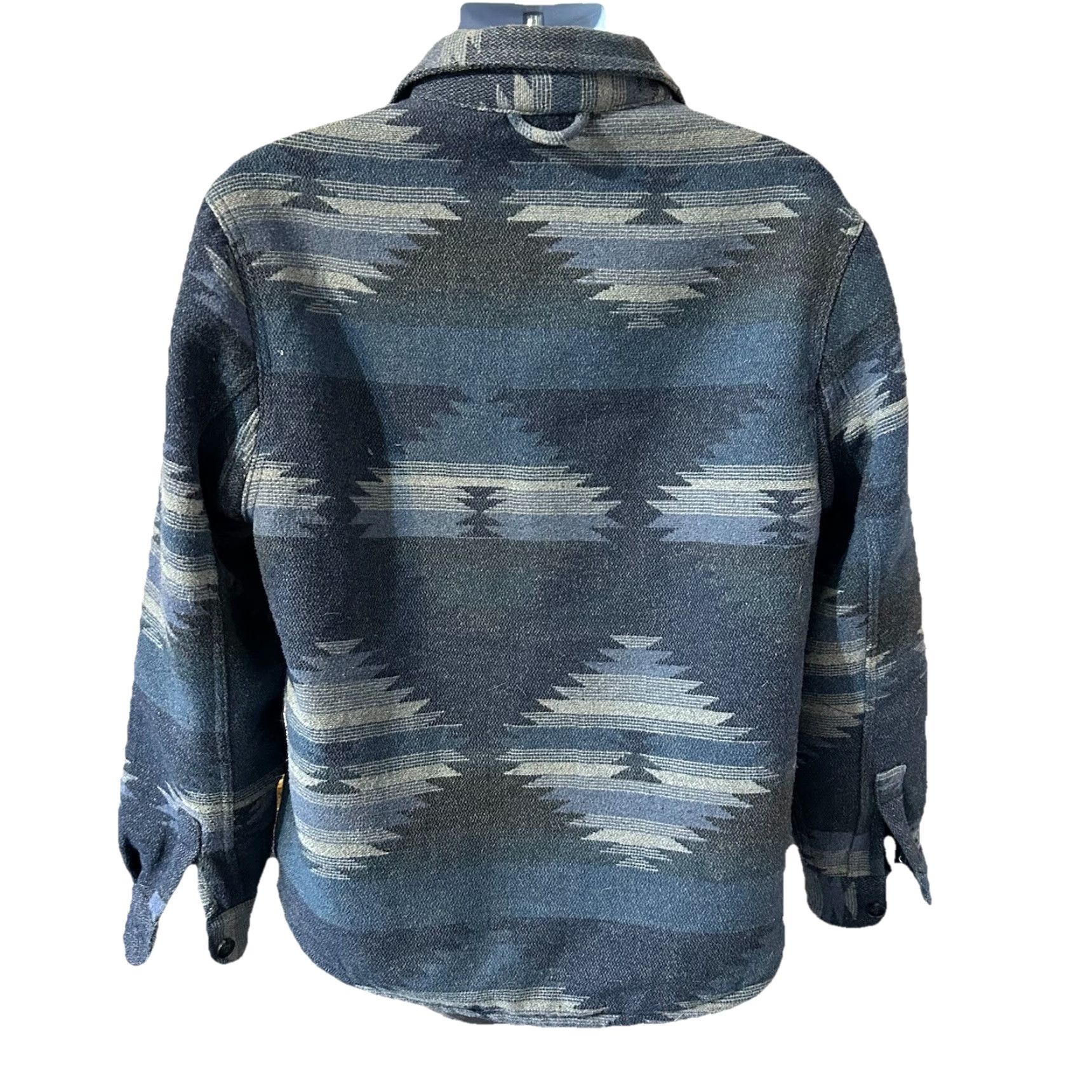 Vintage VINTAGE JACHS New York Wool Blend Shacket Men M Orange Aztec Blue Gray Lined Size US M / EU 48-50 / 2 - 3 Thumbnail